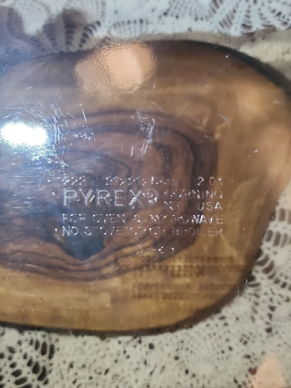 Vintage PYREX Amber Glass 10